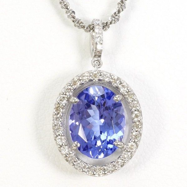 PT900 PT850 ネックレス necklace タンザナイト 2.01 ダイヤ PT900 PT850 ネックレス necklace タンザナイト 2.01 ダイヤ