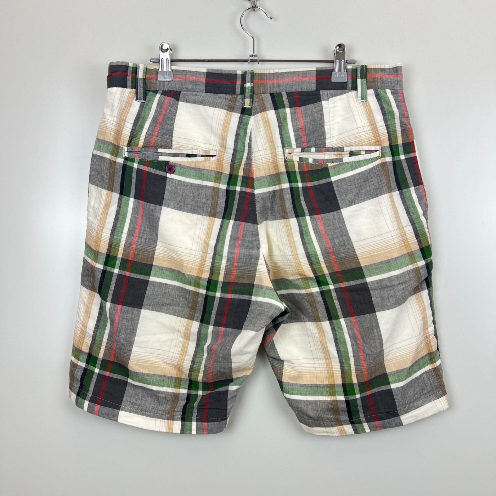 90年代　ステューシー　チェック　ビーチショーツ　L 90年代 ステューシー チェック ビーチショーツ L 90's OLD STUSSY