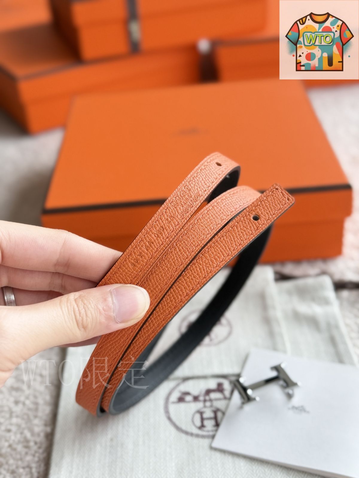 今日特価】Herm?s エルメス Mini 5382 レディースベルト-2