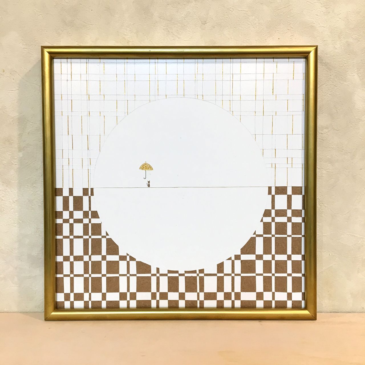 切り絵『雨』