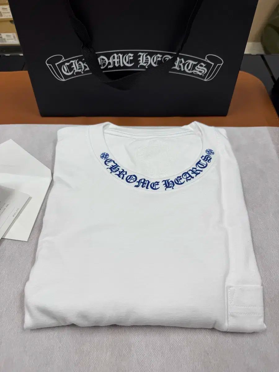 CHROME HAEATS クロムハーツ 白 ネックレター Tシャツ XL