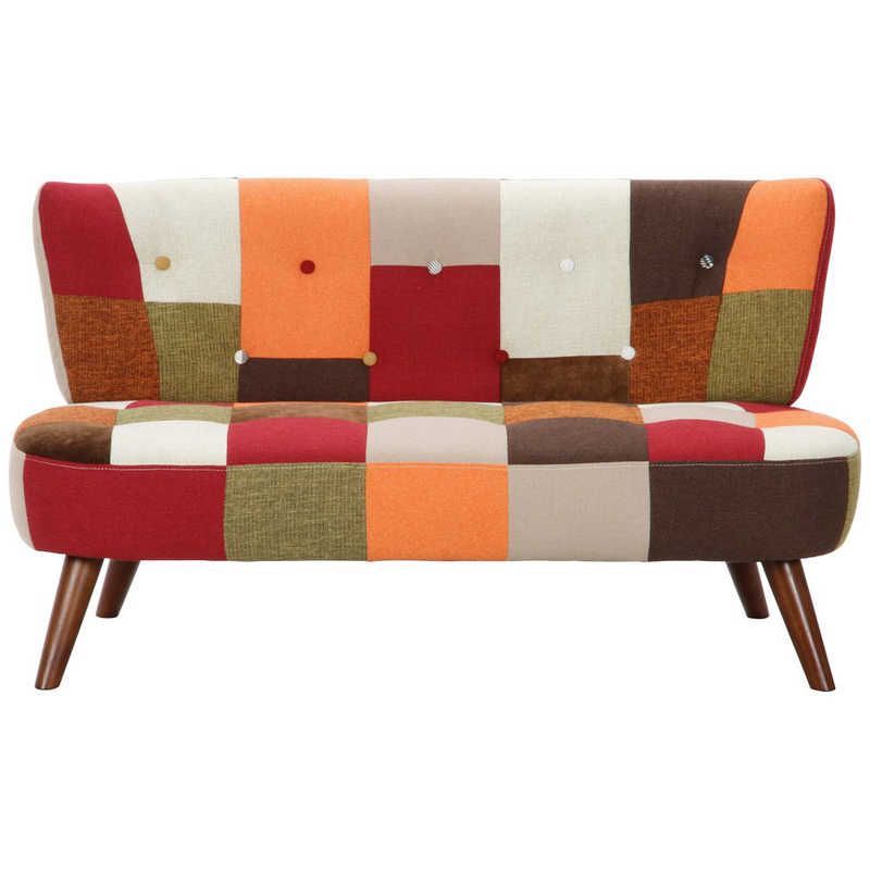 新品未使用2Pソファ パッチワーク