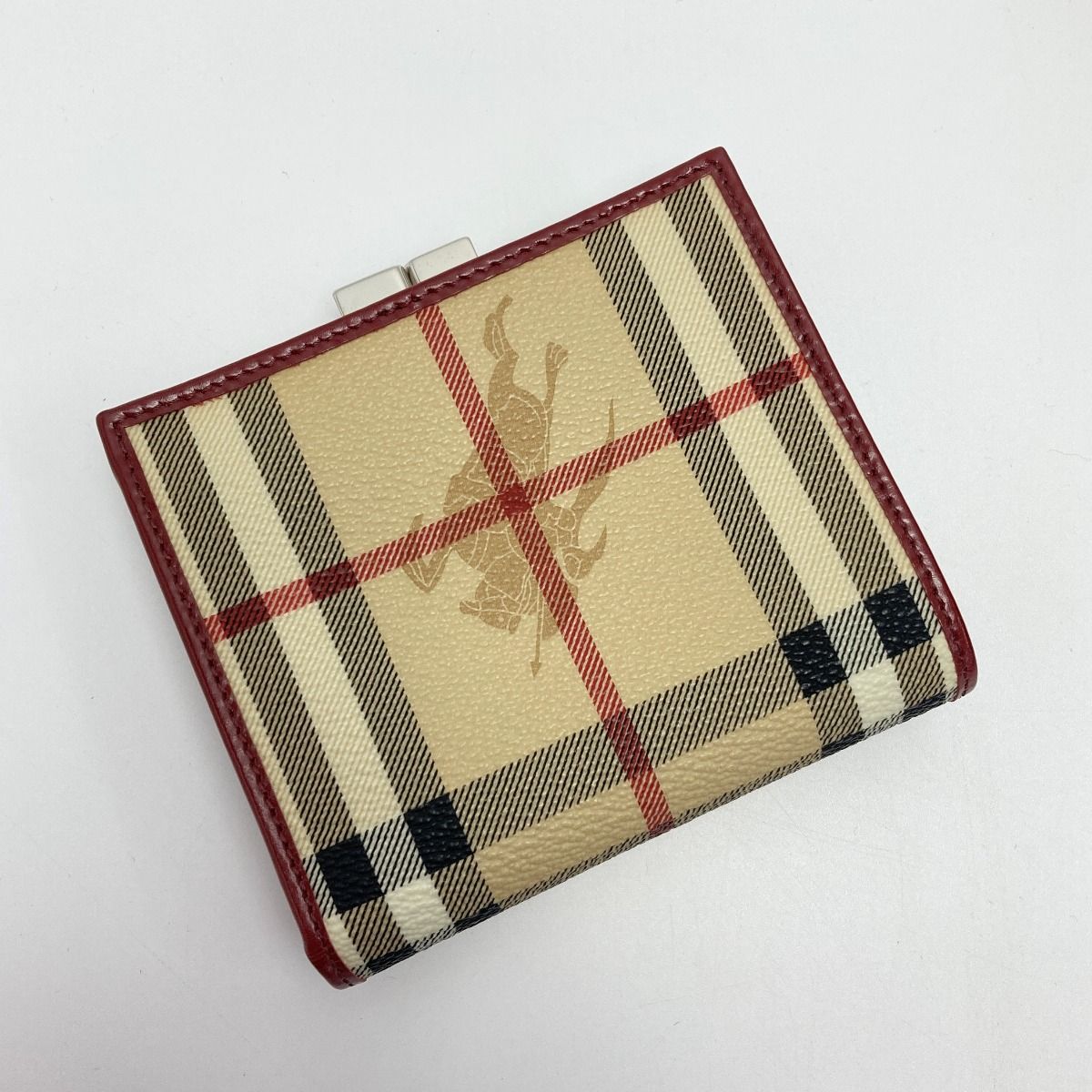 Burberrys バーバリーズ 二つ折り財布 がま口 チェック柄 BURBERRY（財布）のフリマアイテム一覧