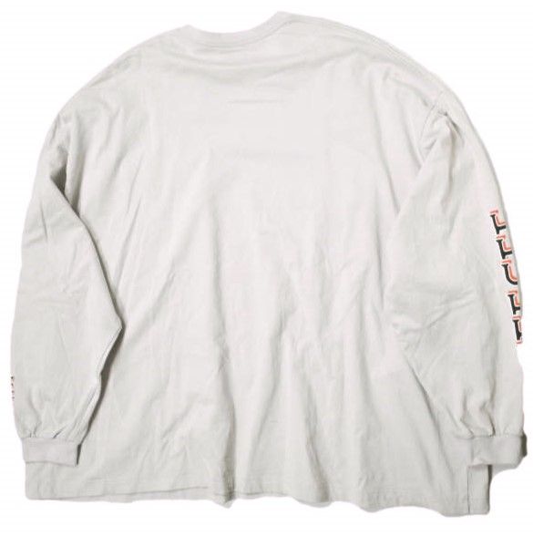 SEE SEE x URBS シーシー URBAN RESEARCH BUYERS SELECT アーバンリサーチ 別注 日本製 SUPER BIG FLAT LONG SLEEVE TEE スーバービッグフラットロングスリーブポケットTシャツ XXL グレー