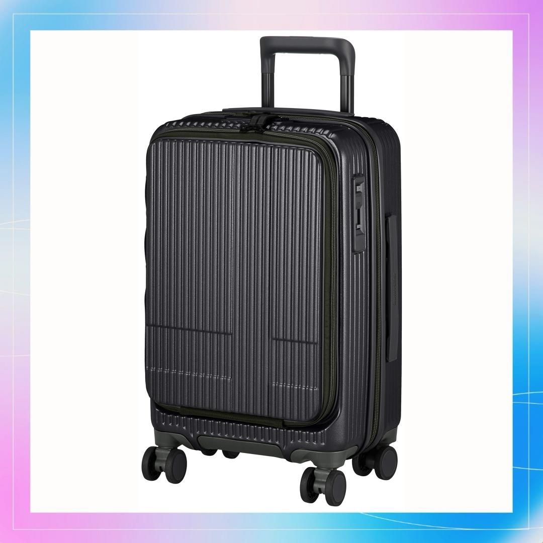 マッドブラック [イノベーター] スーツケース TSA-承認済み 機内持ち込み 多機能Pカラーモデル INV50 付 55 cm 3.3kg  マッドブラック