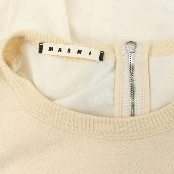 新品同様 マルニ MARNI 半袖ポケットTシャツ 布帛切替 コットンニット トップス
