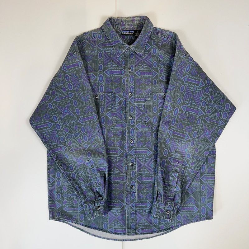 90s　patagonia パタゴニア シャツ レア 90s PATAGONIA “Totem” Long sleeve shirts 長袖シャツ