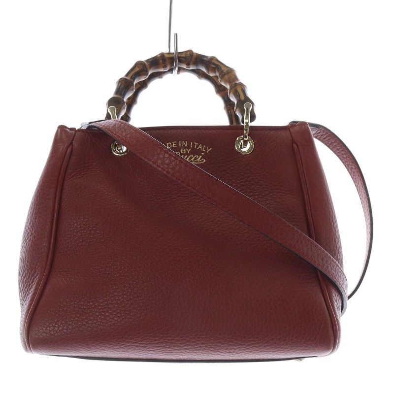 グッチ GUCCI バンブー ミニ ショルダーバッグ ハンドバッグ 2way