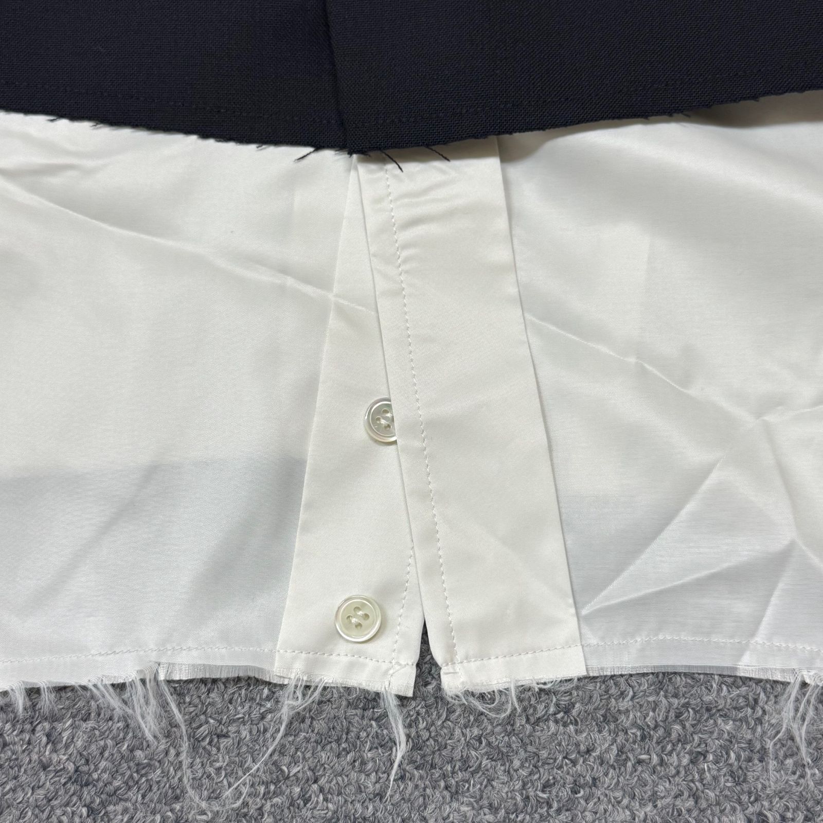 美品✨BASE MARK ウエストベルトジャケット 定価79200円 ウィメンズ トラベル ボックスジャケット（ネイビー） ｜ポール