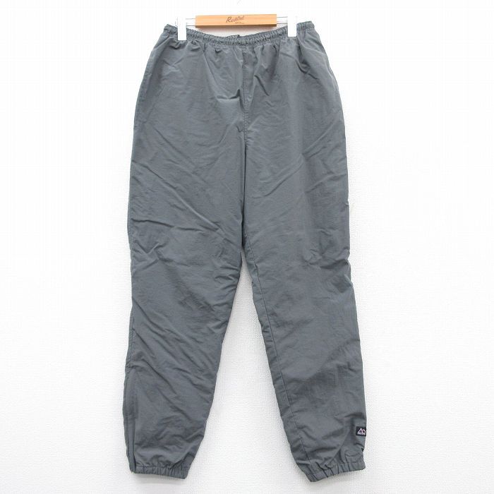 W35/古着 ナイロン パンツ メンズ 90s グレー 25jan23 中古 ボトムス ロング