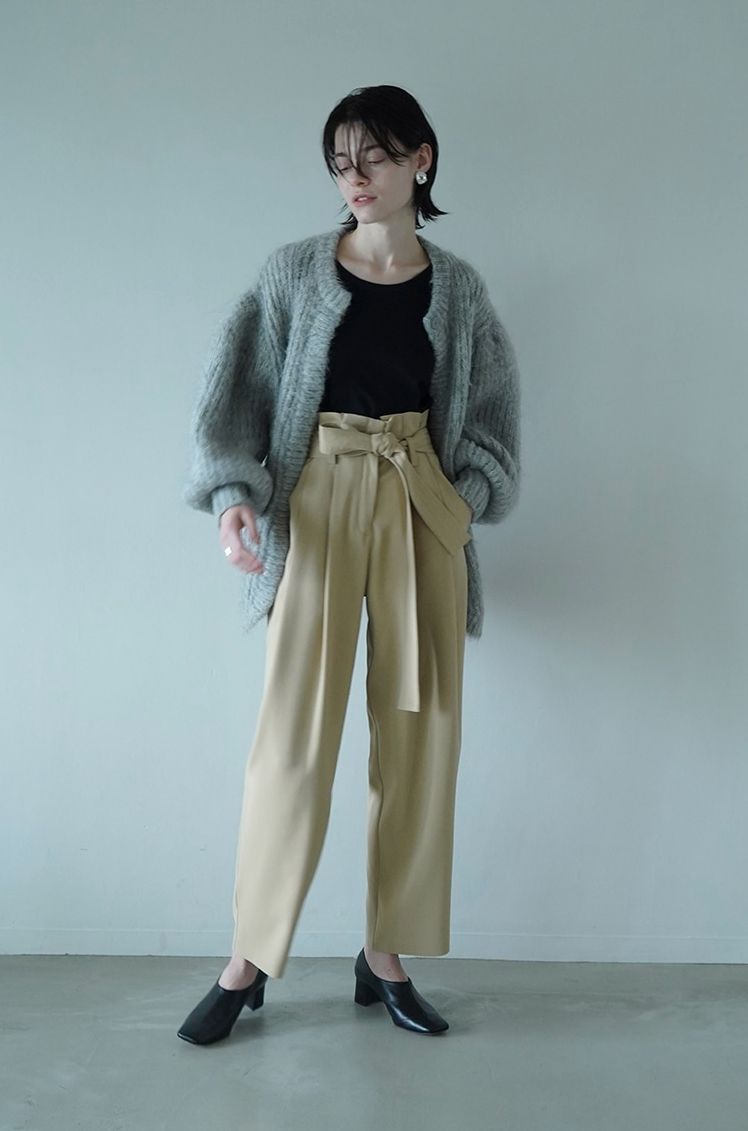 22AW CLANE BELT TUCK TAPERED PANTS - メルカリ