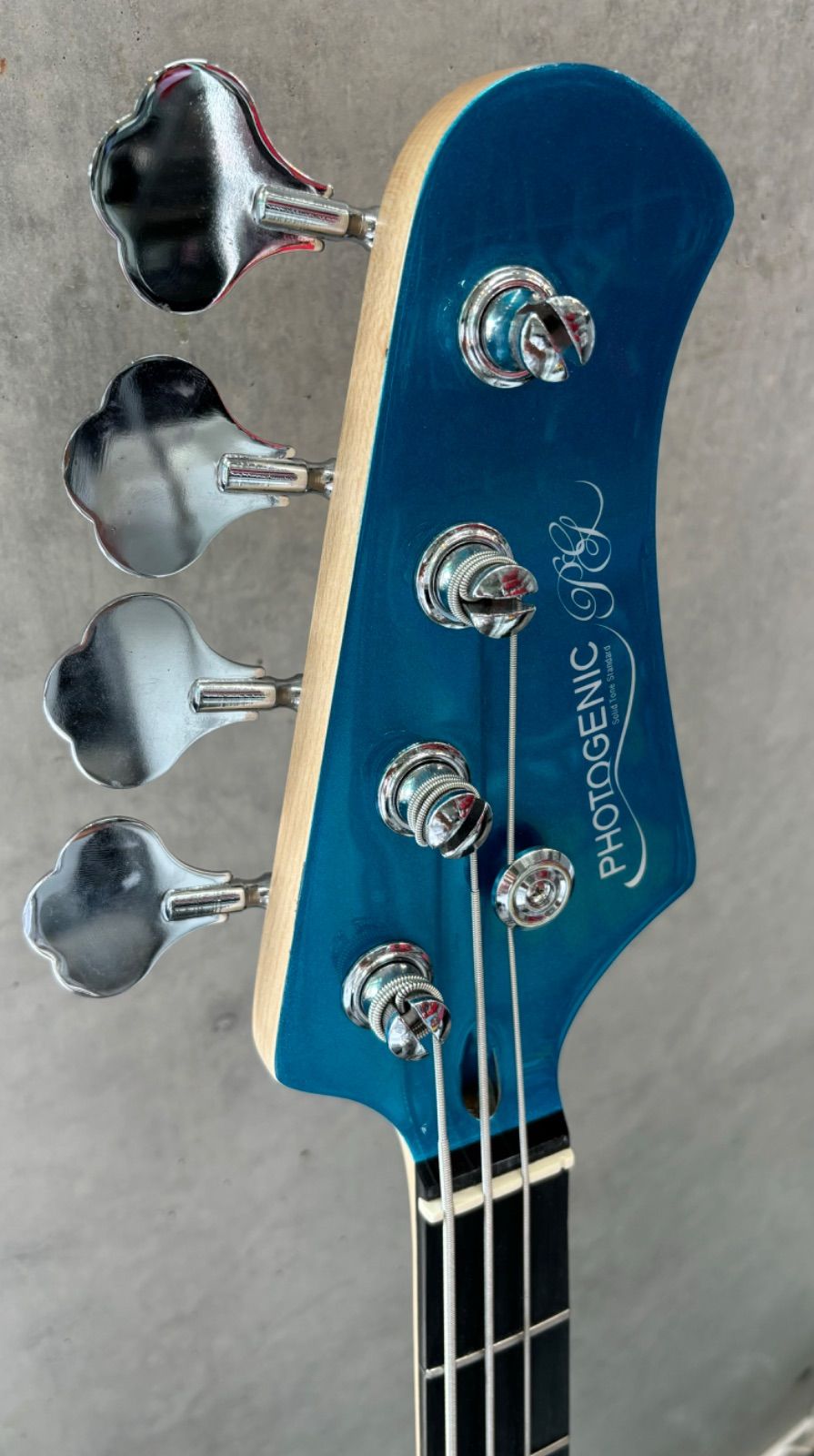 Photogenic プレシジョンベース メタリックブルー ⑩ ◎Photogenic Electric bass エレキベース メタリックブルー