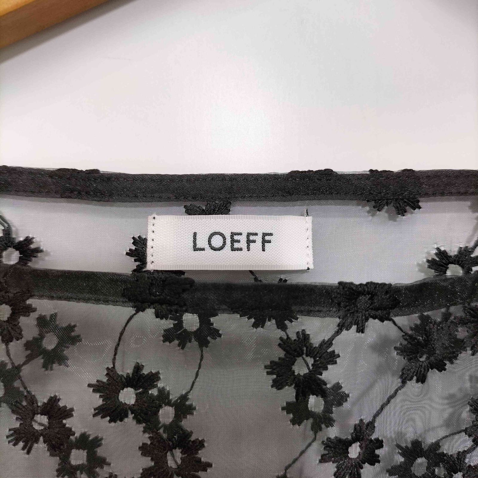 ロエフ LOEFF 2024SS シアー エンブロイダリーブラウス