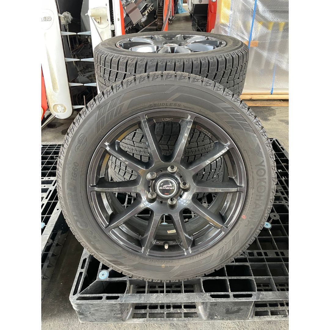 送料込 215/55R17 ice GUARD iG60（2021年製造）CX-3　スタッドレスタイヤ・アルミホイールセット4本