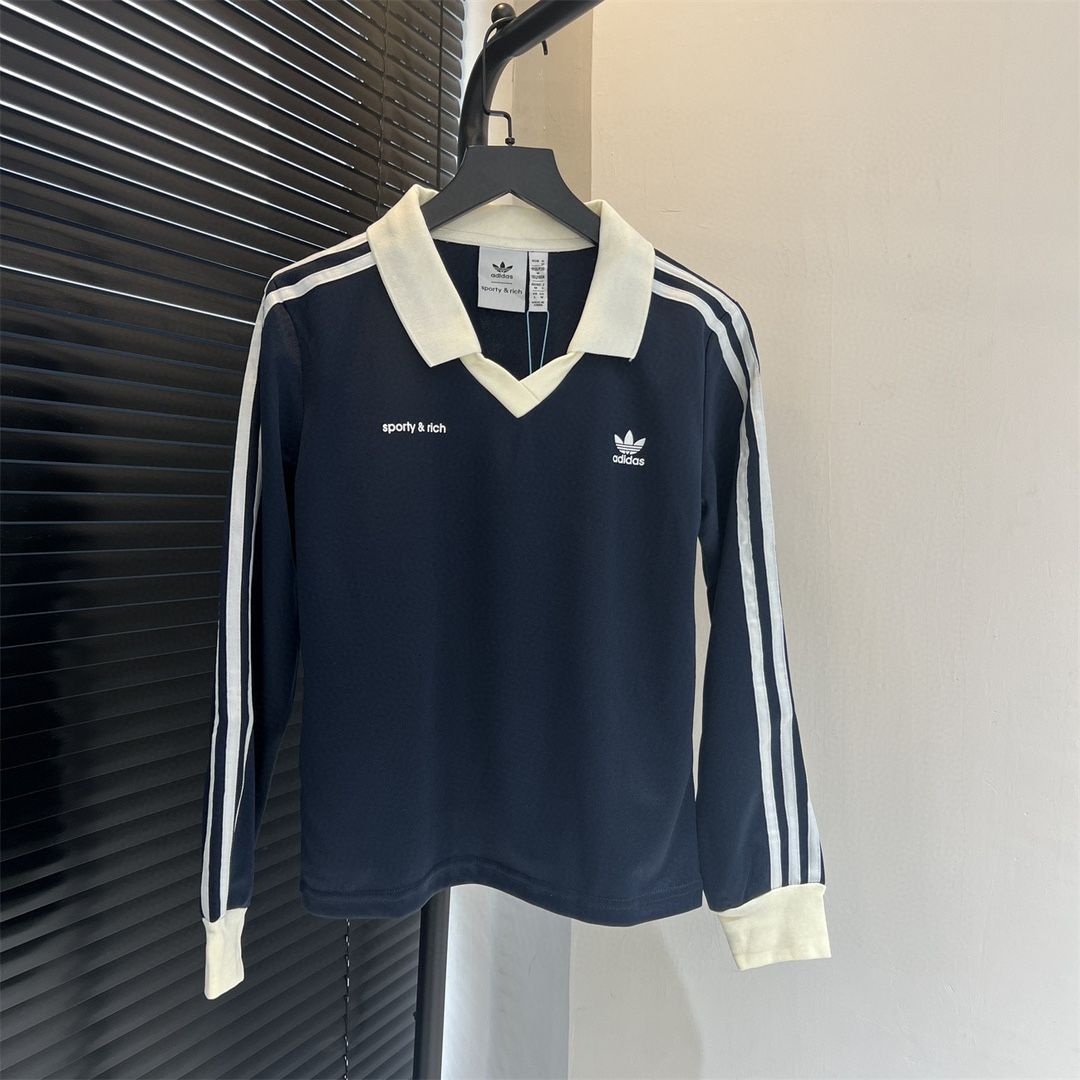 ADIDAS sporty&rich サッカージャージ ネイビー - メルカリ