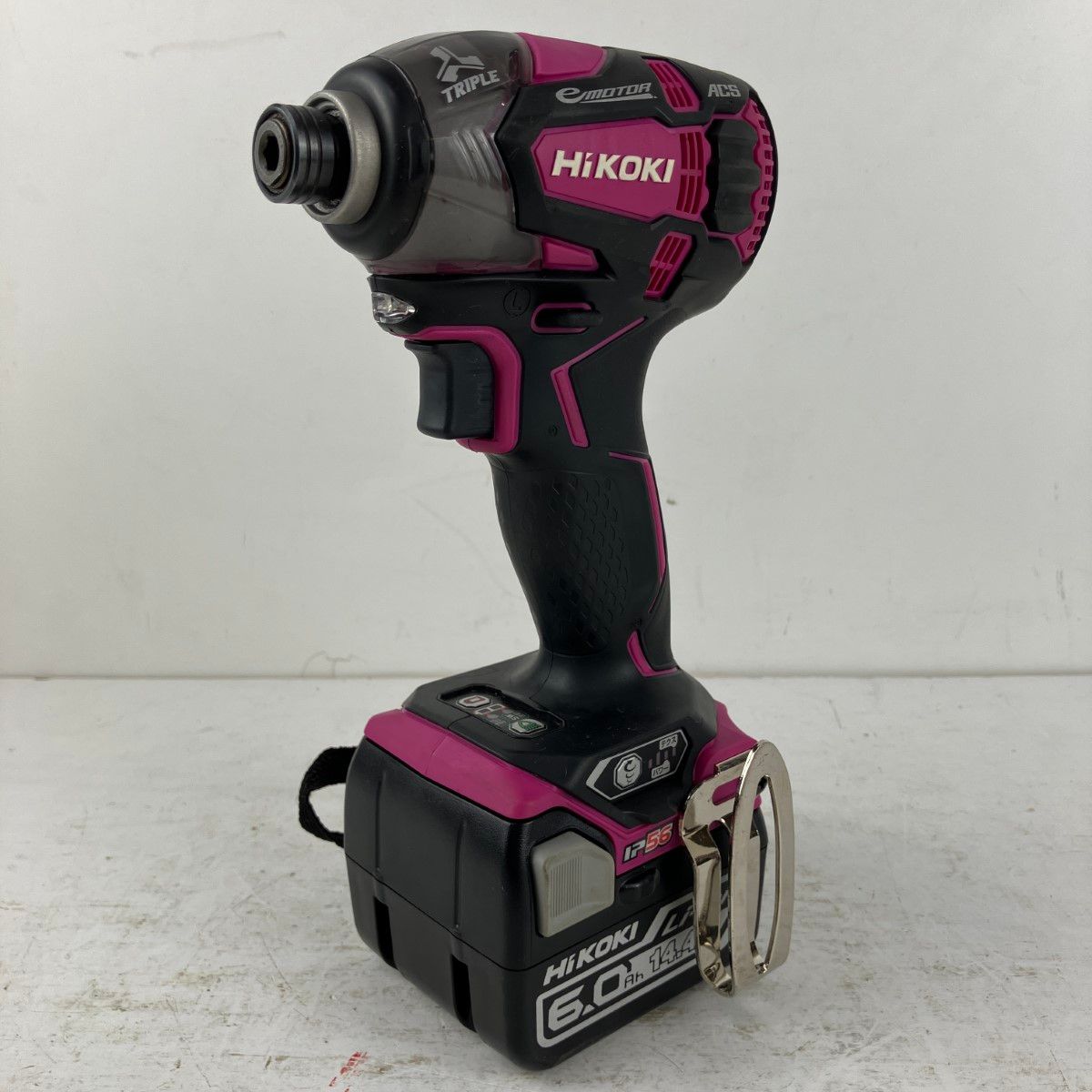 ЗЗHiKOKI ハイコーキ 14.4v インパクトドライバ バッテリーx2 充電器 ケース付 WH14DDL2 パワフルレッド