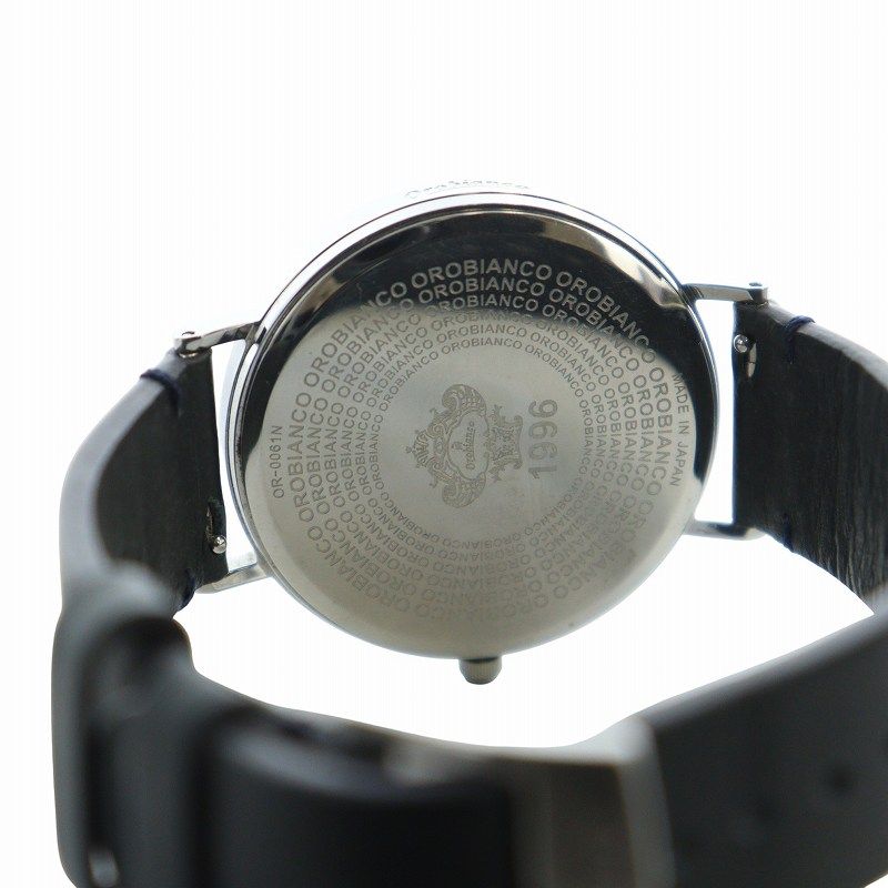 美品】Orobianco TIME-ORAスモールセコンド クロノグラフ腕時計
