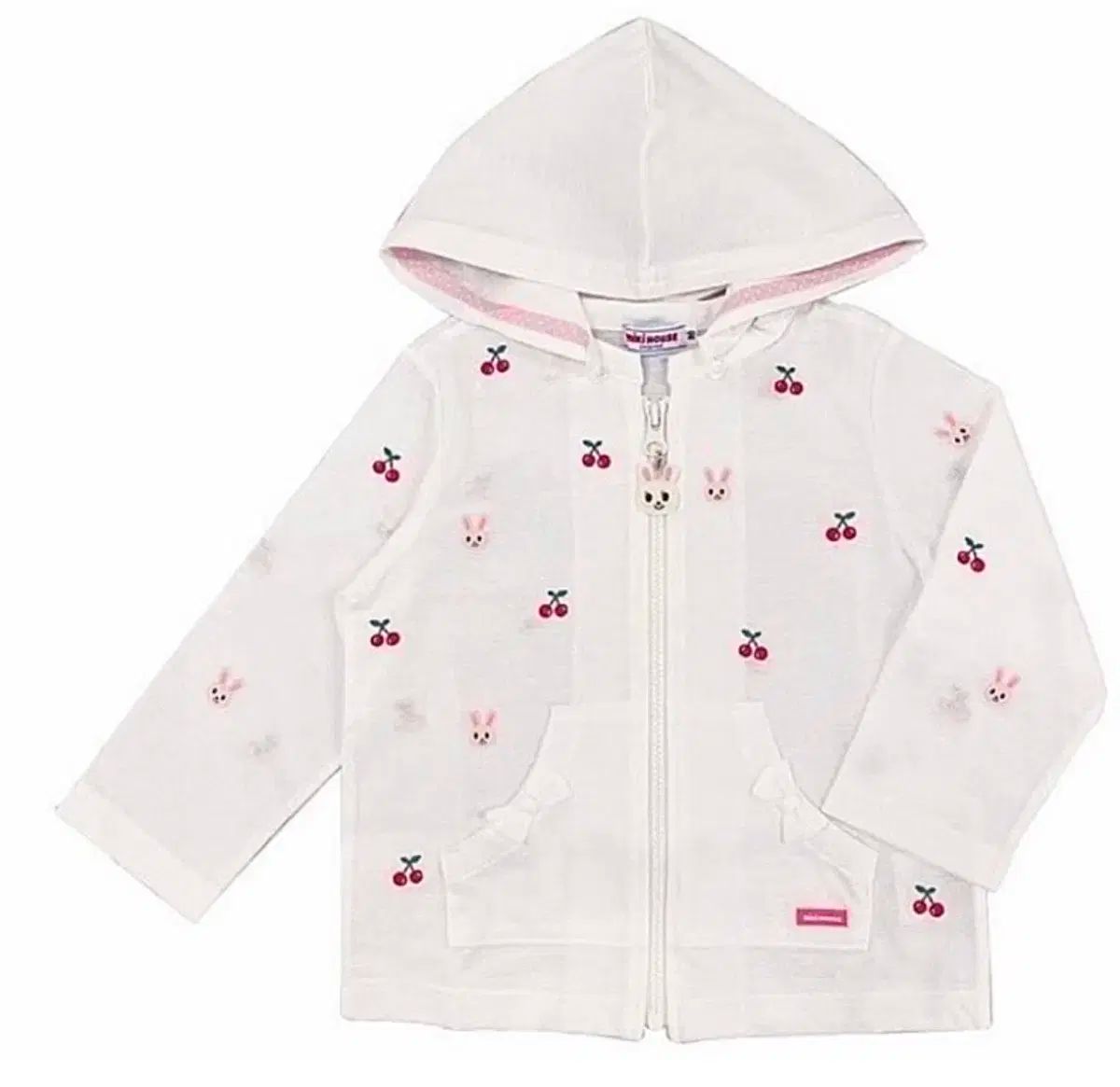 ミキハウス チェリー|うさぎ カーディガン 110 うさこ