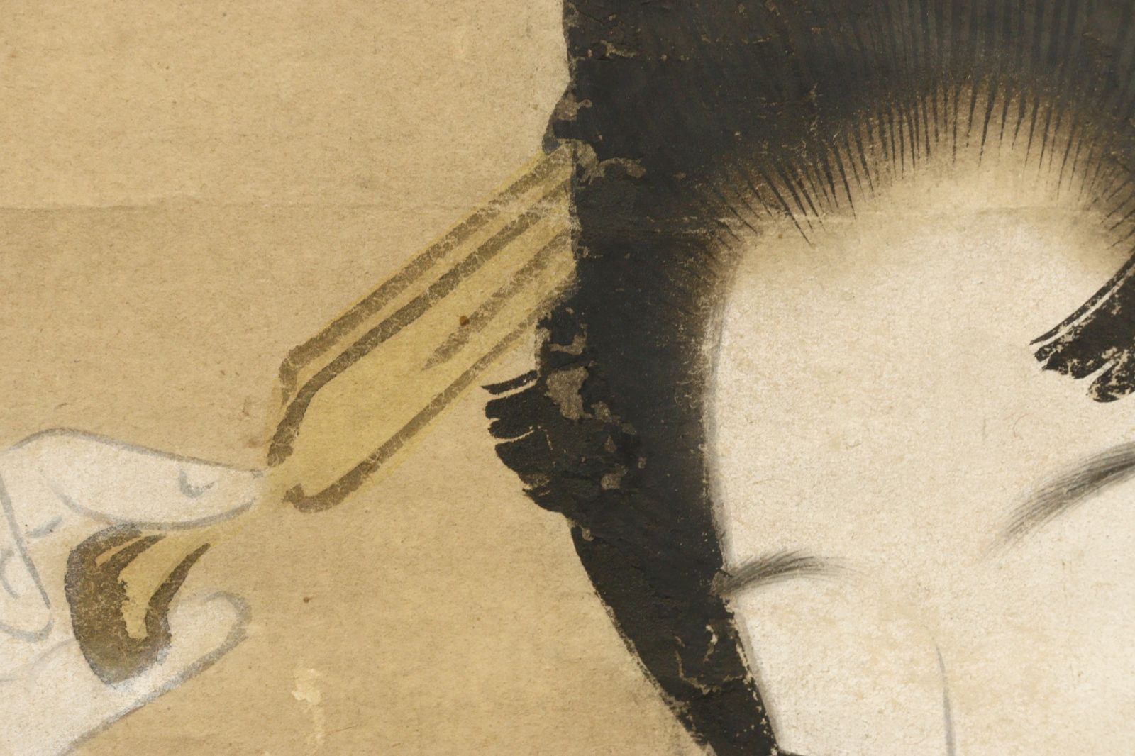 駒井源琦 「美人画」 肉筆紙本掛軸 平本清光書付 唐物 骨董 古美術 楾 