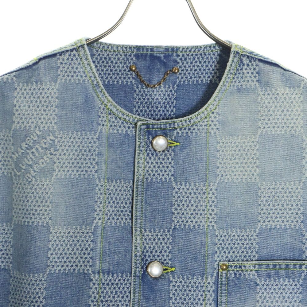 LOUIS VUITTON (ルイヴィトン) 24SS Damier Collarless Denim Jacket