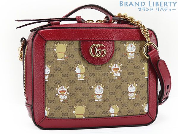 限定新古品 グッチ ミニ GGスプリーム ドラえもん ショルダー