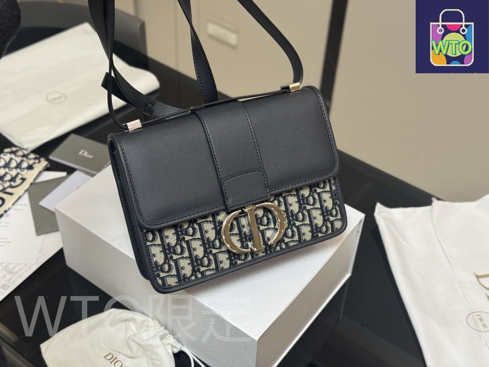 今日特価】Dior Montaigne 30 オールドフラワー ハンドバッグ