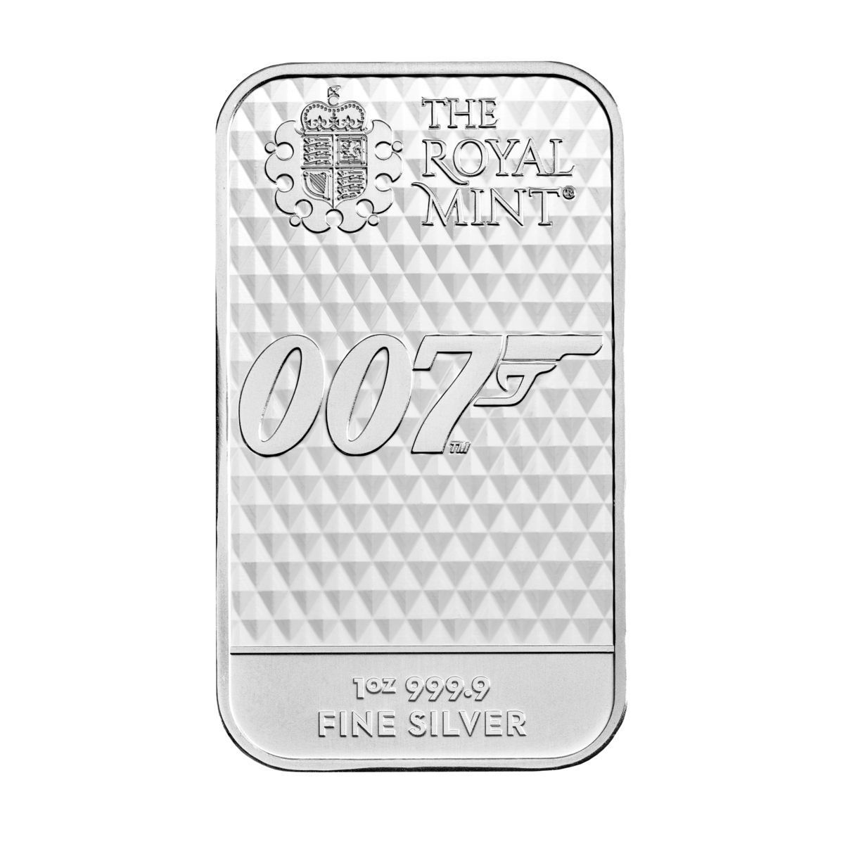 最新作 007「ダイヤモンドは永遠に 」50周年記念 純銀1オンスバー 保証書・カプセル付き] 2022年 (新品) イギリス「ジェームズ ボンド