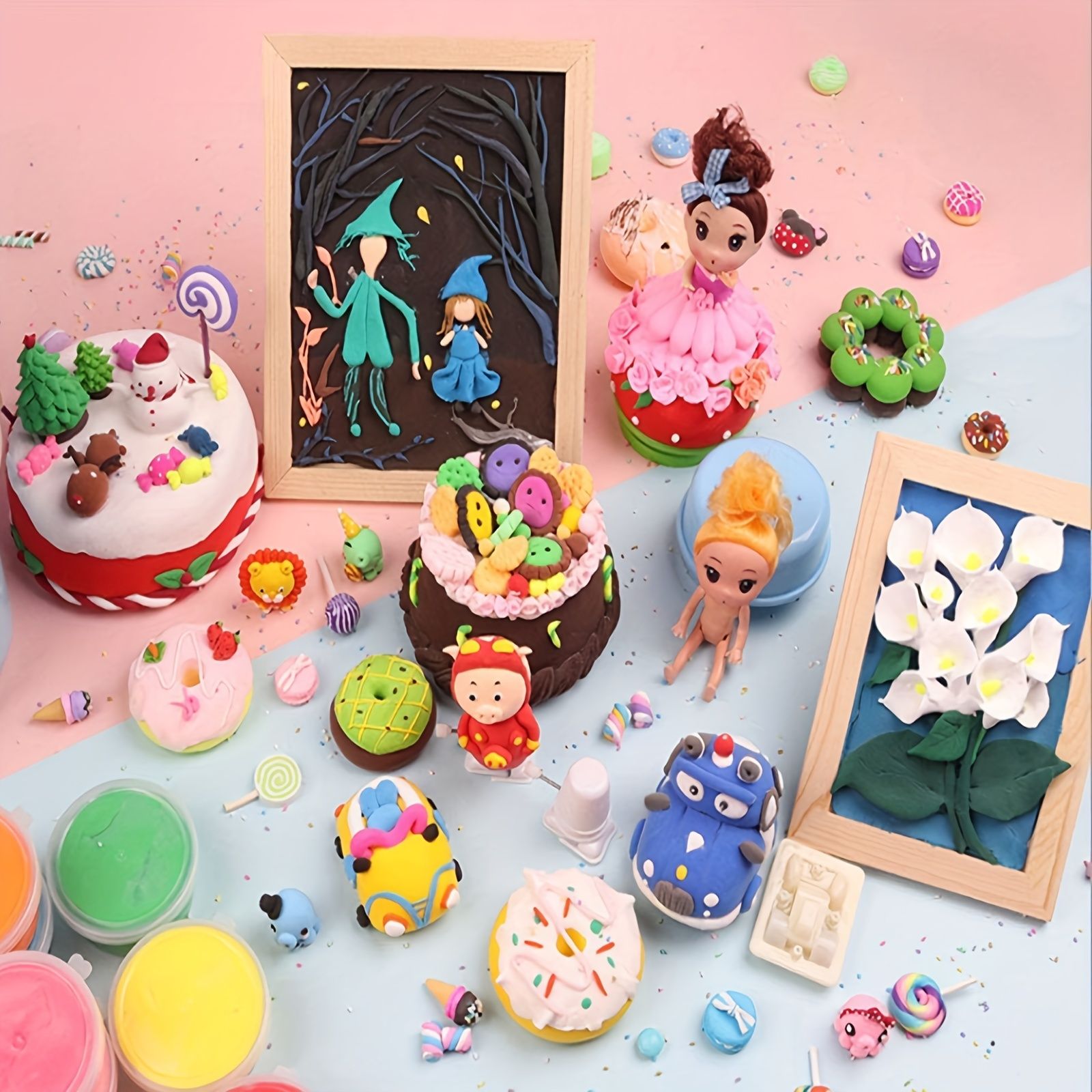 36色のカラフルなエアドライクレーや、DIYプロジェクト、芸術、工芸、誕生日、そして若者への素晴らしいギフトに最適です。
