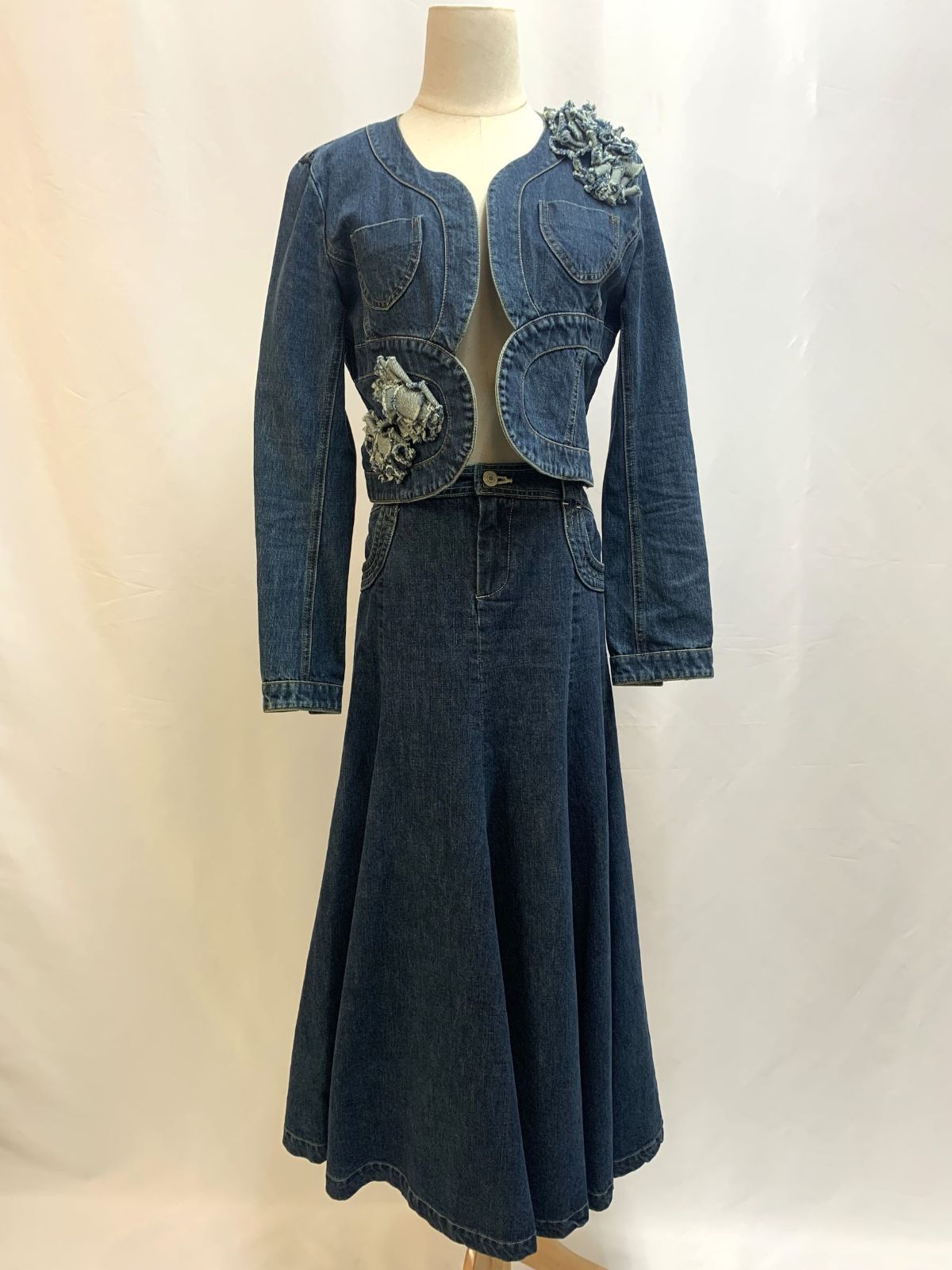 ケイタマルヤマ　デニムスカート Denim Tulle スカート｜KEITAMARUYAMA OFFICIAL ONLINE STORE