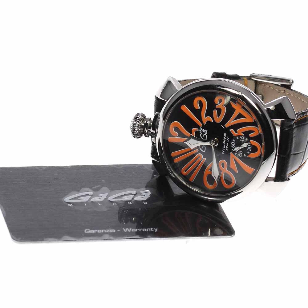 新品販売品 【関税込/国内発送】GAGA MILANO 腕時計 5010.11S-BLK 48mm