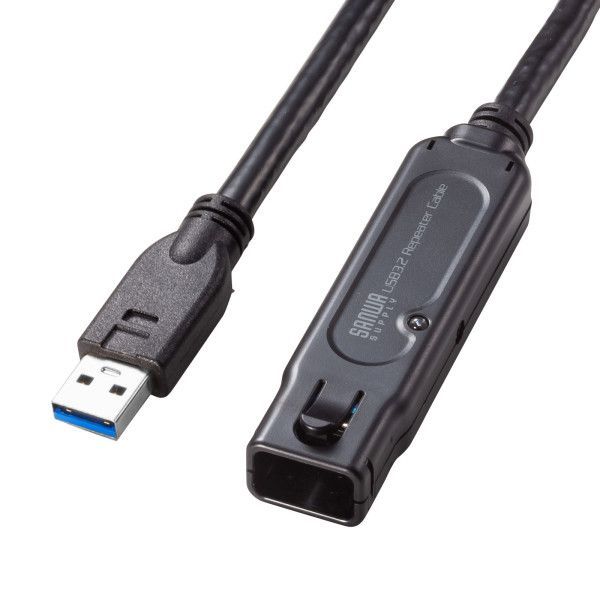 7営業日以内発送 サンワサプライ KB-USB-RLK315 USB3．2アクティブリピーターケーブル15m 抜け止めロック機構付き KBUSBRLK315 沖縄離島販売不可