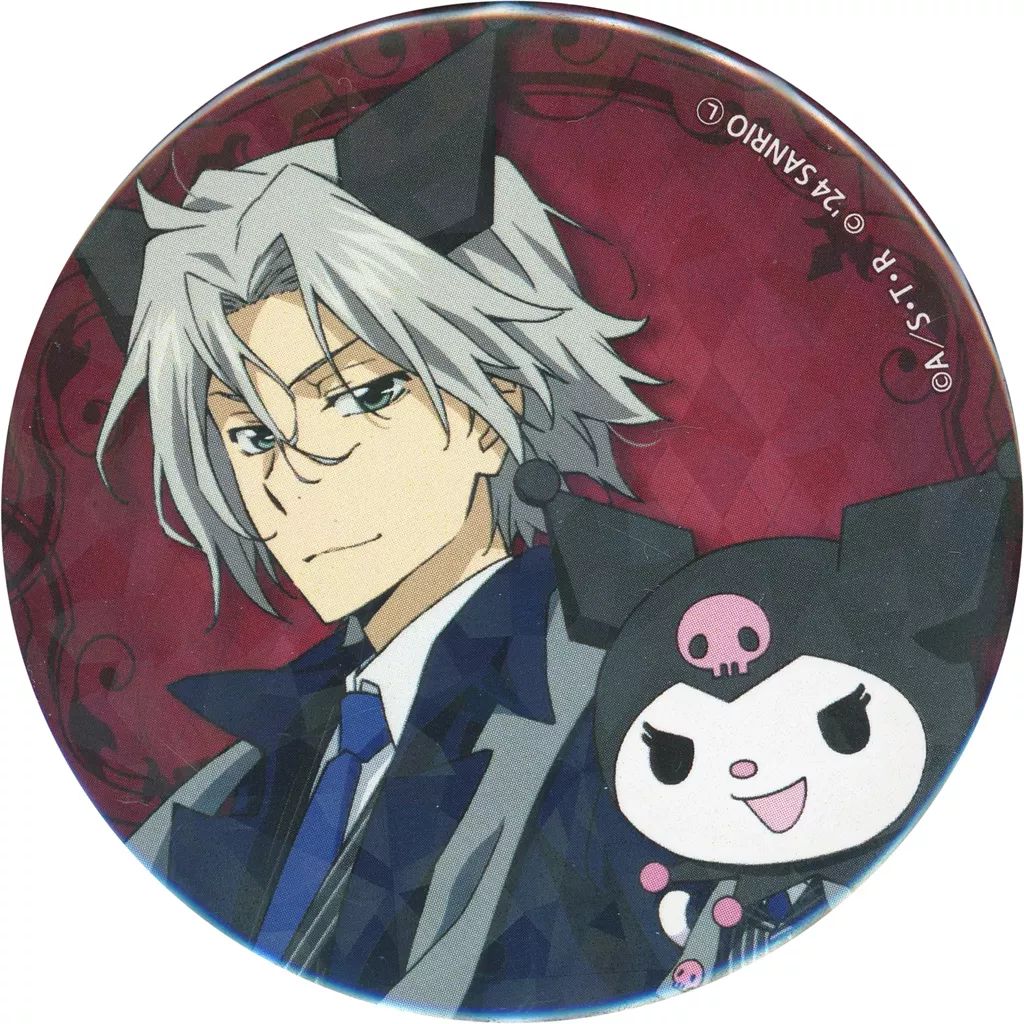 サンリオ リボーン くじ 獄寺隼人 等身缶バッジ 家庭教師ヒットマンREBORN