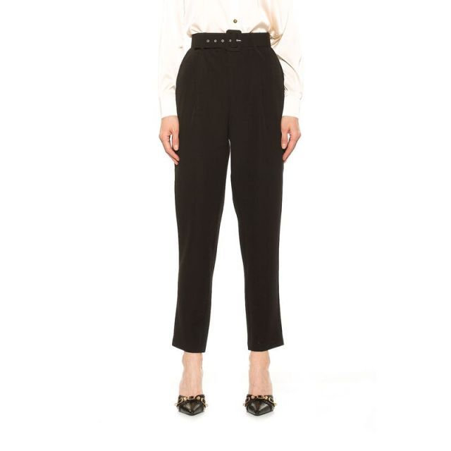 【送料無料】 アレクシアアドマー レディース カジュアルパンツ ボトムス Women's ALEXIA ADMOR Zayna Belted Cigarette Pants Black