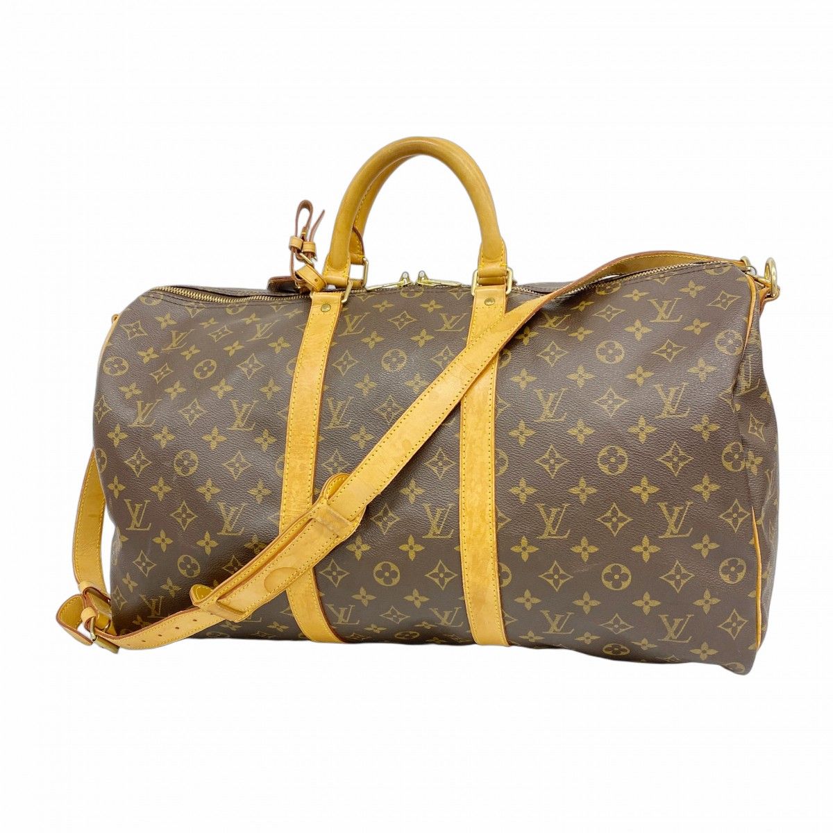 5md4161 ルイヴィトン ボストンバッグ モノグラム キーポルバンドリエール50 M41416 ブラウン メンズ レディース ユニセックス