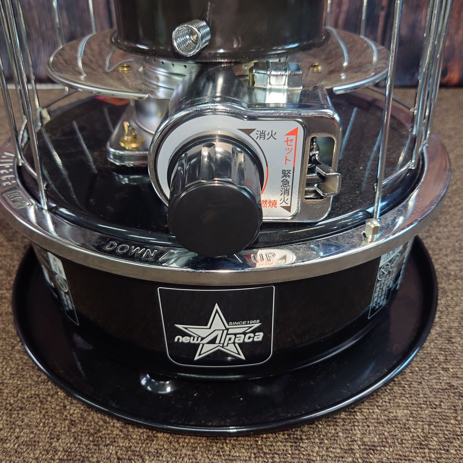 NEW アルパカストーブ コンパクト 黒 ブラック 専用ケース付き Alpaca