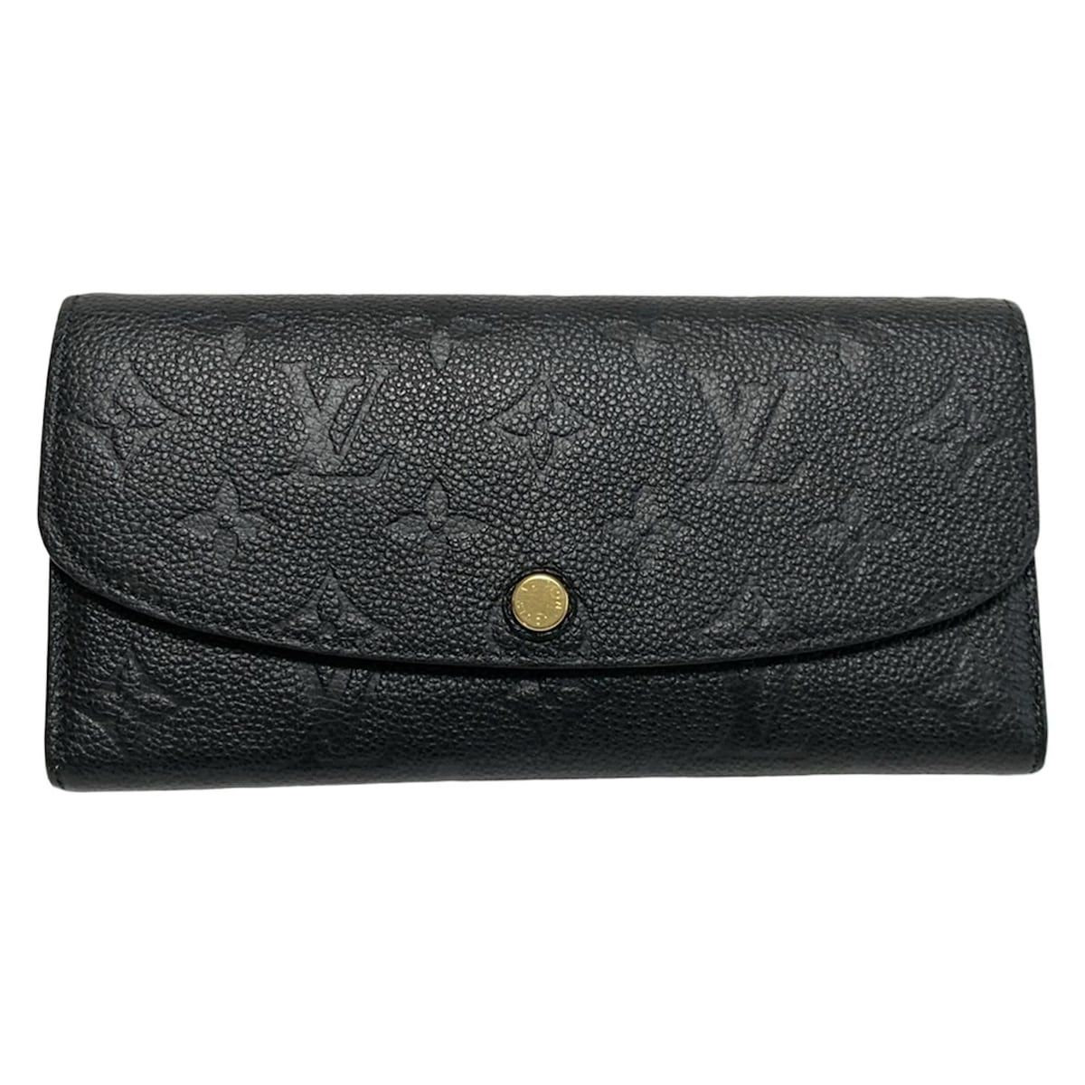 LOUIS VUITTON ルイヴィトン 長財布 モノグラム アンプラント ポルトフォイユエミリー M62369 ノワール レザー
