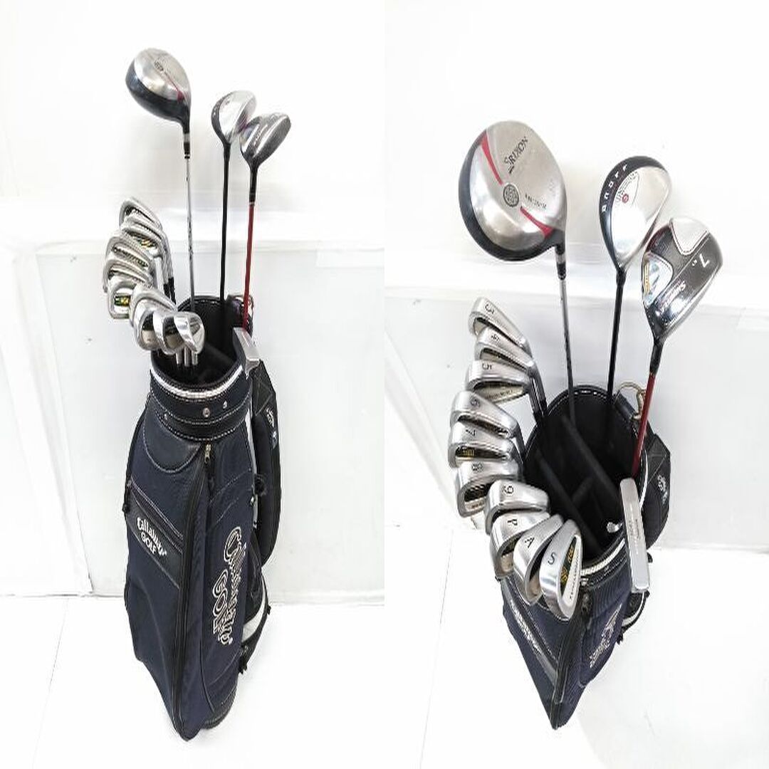 ゴルフデビューに！ メンズ ダンロップ DUNLOP ゴルフクラブ 14本フルセット フレックスR Callaway キャディバッグ付 初級 入門 初心者おすすめ 送料無料 即購入可