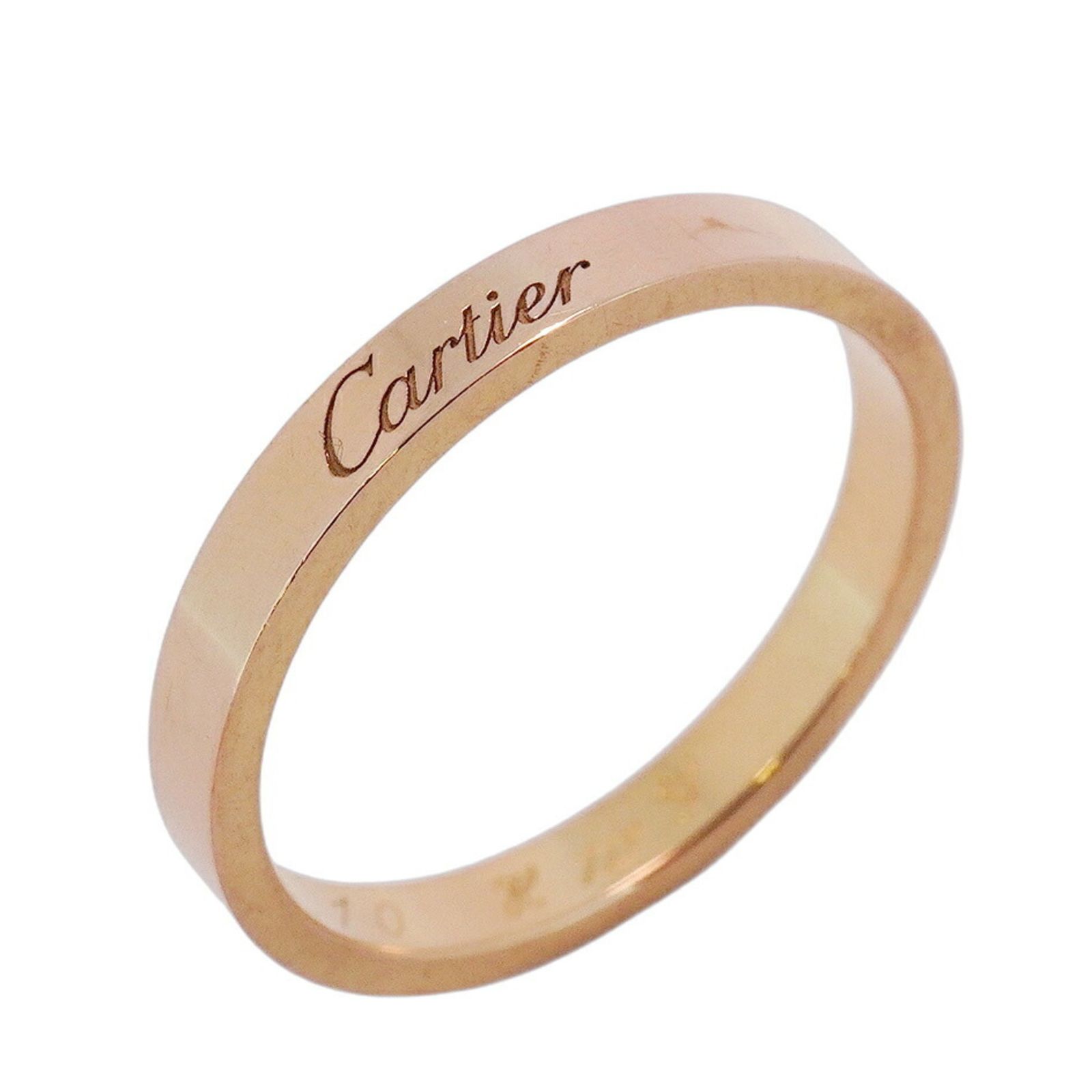 カルティエ Cartier カルティエ リング エングレーブド 18KPG ピンクゴールド ＃62メンズ