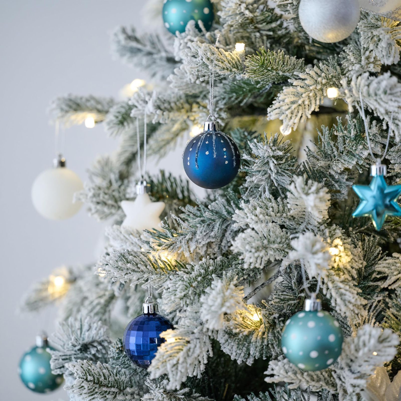 新着商品】シルバー ブルー クリスマスボール ゴージャス