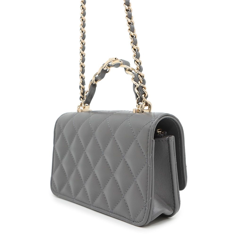 シャネル チェーンウォレット マトラッセ トップハンドル ココマーク  