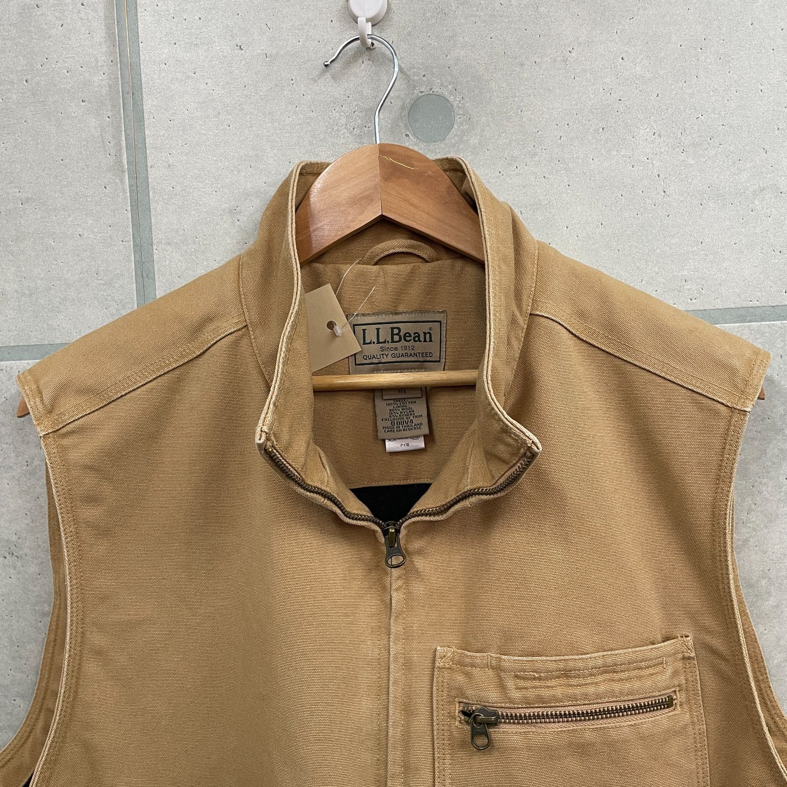 エルエルビーン L.L.Bean ダックベスト スタンドカラー ダック地 裏地 