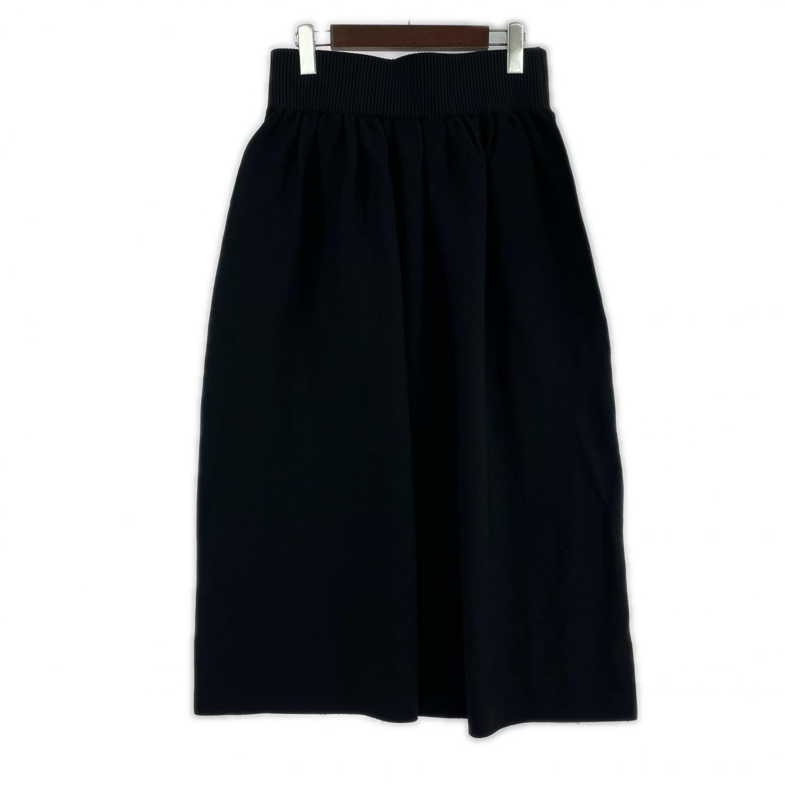 ADORE ﾄﾞﾗｲｽﾄﾚｯﾁﾌｫﾙﾑﾄﾞﾆｯﾄｽｶｰﾄ ﾌﾞﾗｯｸ