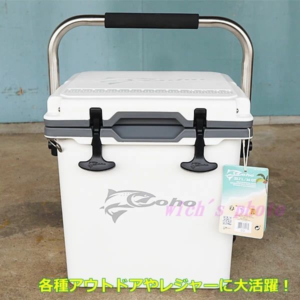 Coho コーホー インジェクションモールドクーラーボックス 24QT 22.7L アウトドア キャンプ 釣り フィッシング BBQ バーベキュー  22L 32缶 保冷3.5日間 インジェクション成型 コストコ - メルカリ