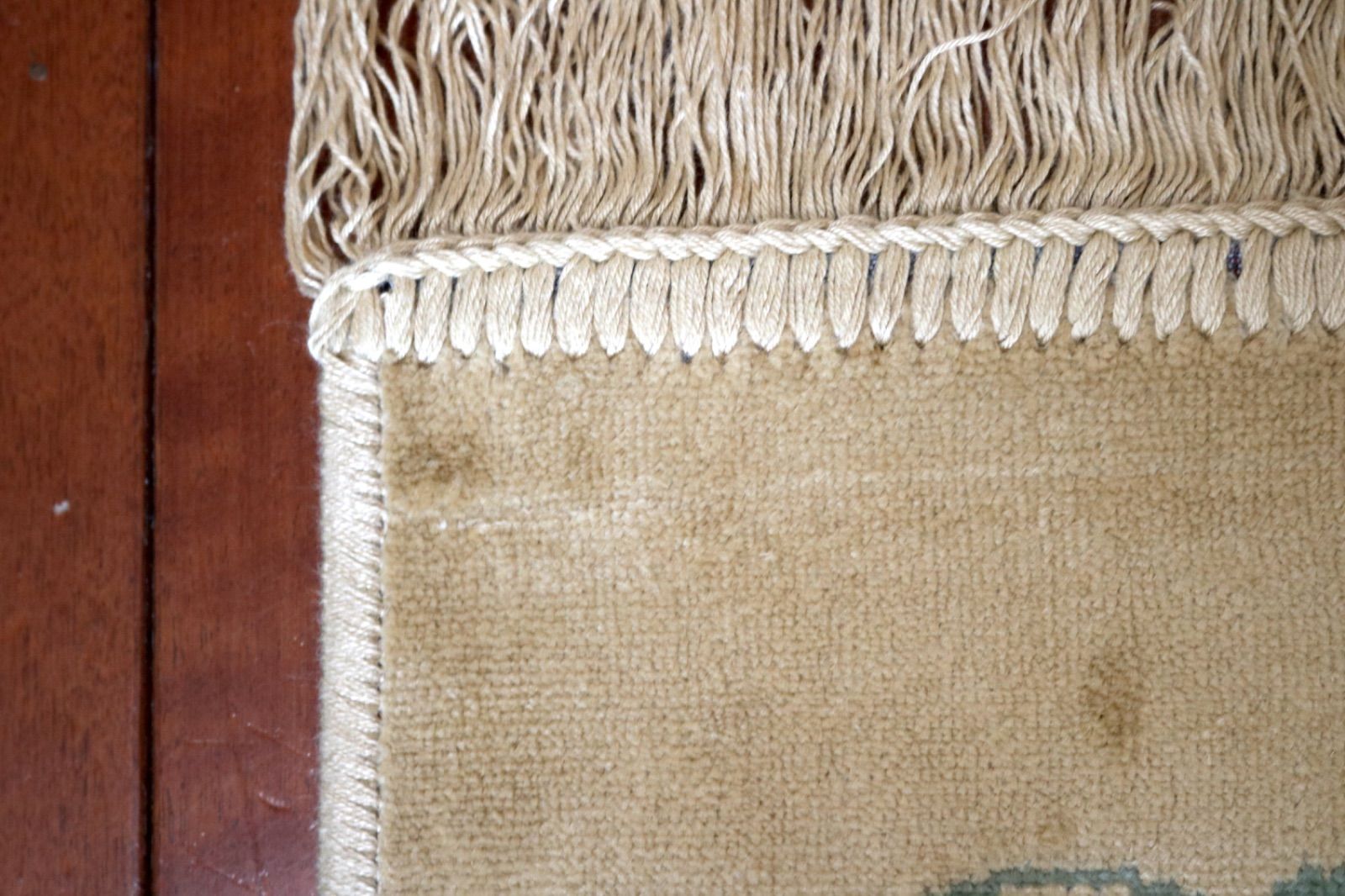 ペルシャ柄絨毯 200×290 新品未使用 ラグ カーペット ゴールド 訳あり