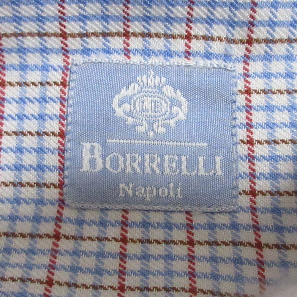 美品 クリーニング済み LUIGI BORRELLI ルイジボレッリ チェック 美品 クリーニング済み LUIGI BORRELLI ルイジボレッリ チェック