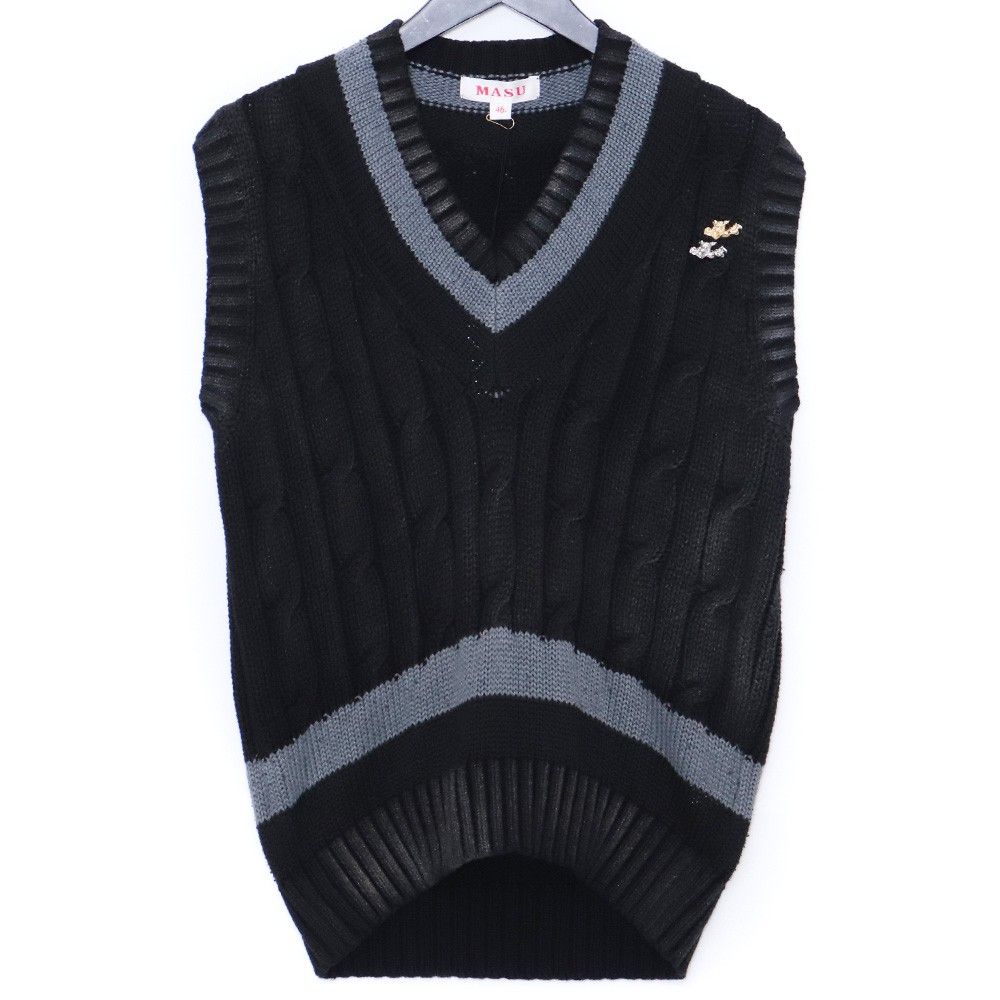 【美品】マークアンドロナ　Ruler Knit Vest | MEN MARK & LONA（マークアンドロナ）の「Ruler Knit Vest | MEN