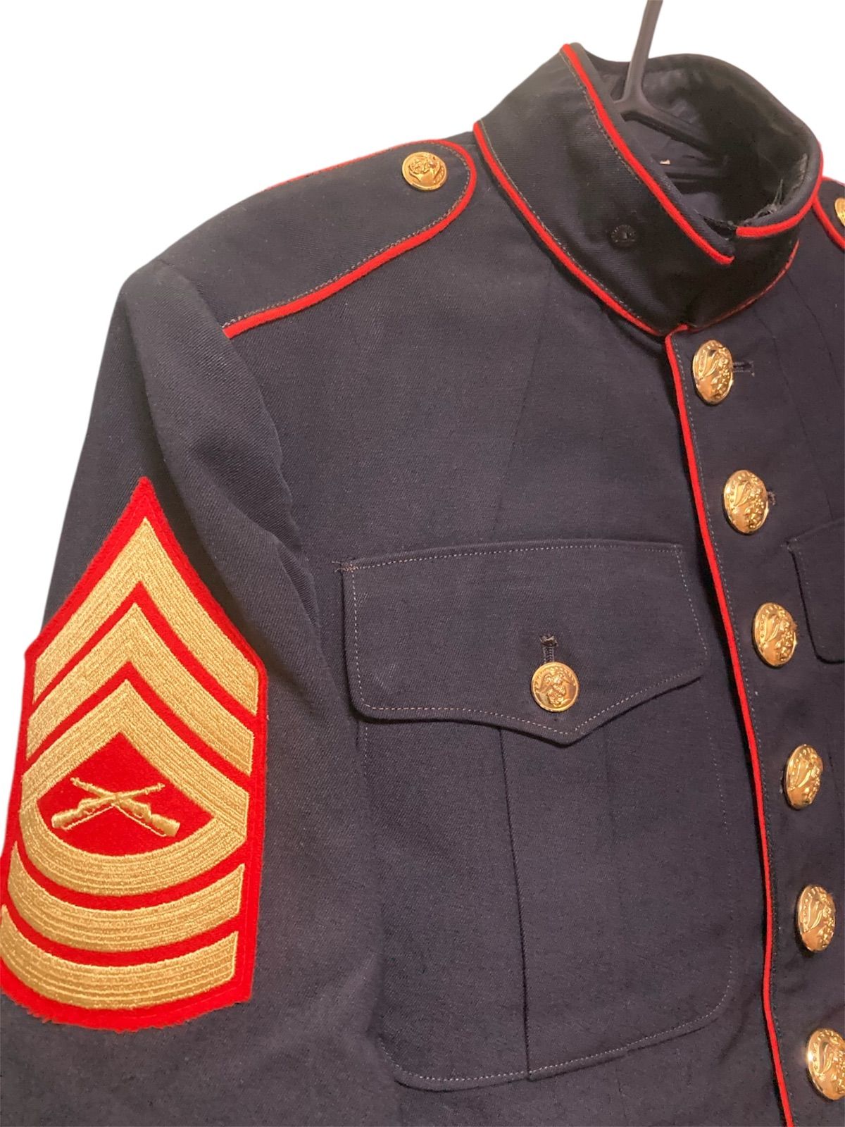 アメリカ陸軍 式典用 ブルードレスユニフォーム ナポレオンジャケット 短期 販売入手困難廃盤モデル 制服 N25J T 11