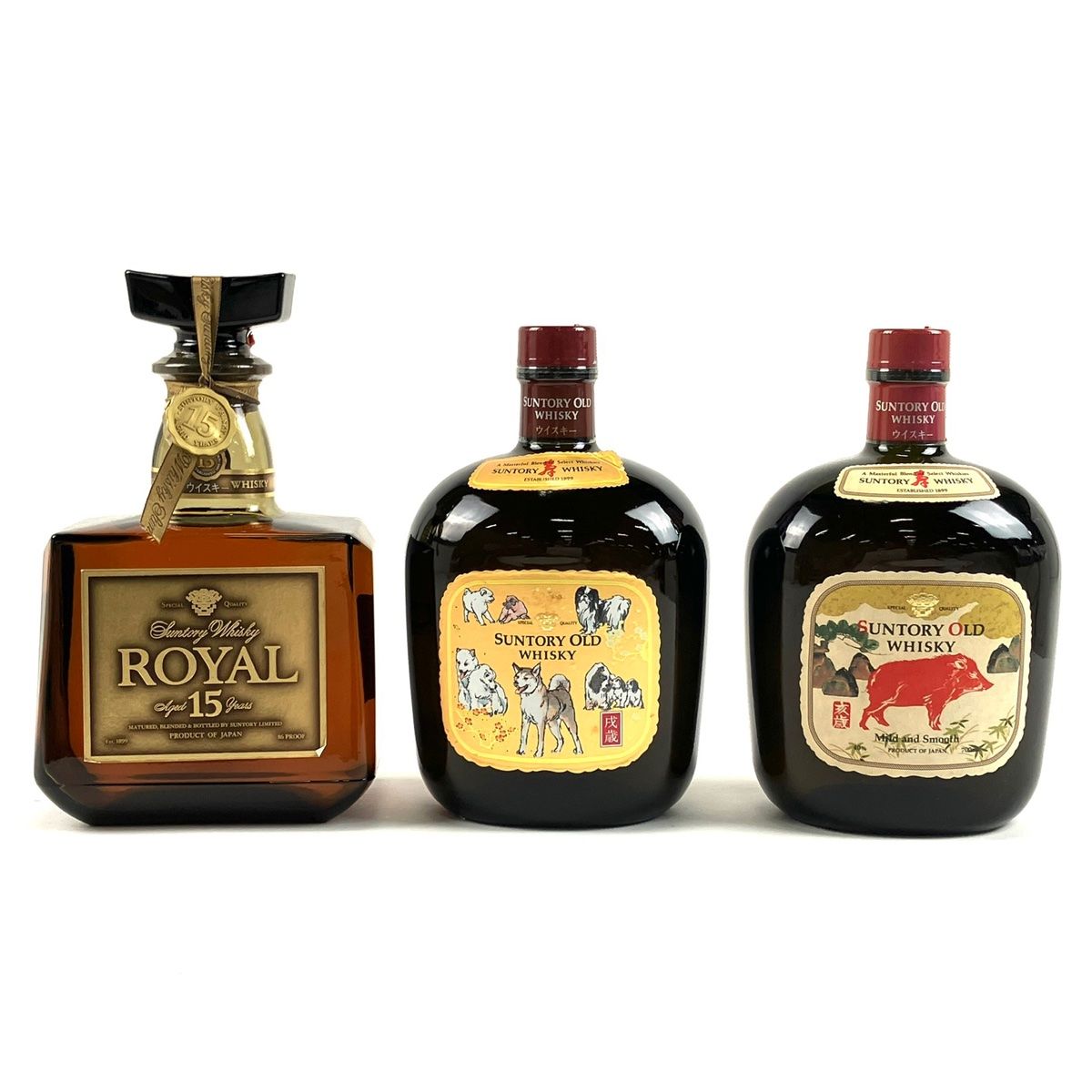 希少品　Suntory Old Whisky 750ml　3本 サントリーオールドウイスキー 750ml 3本セット