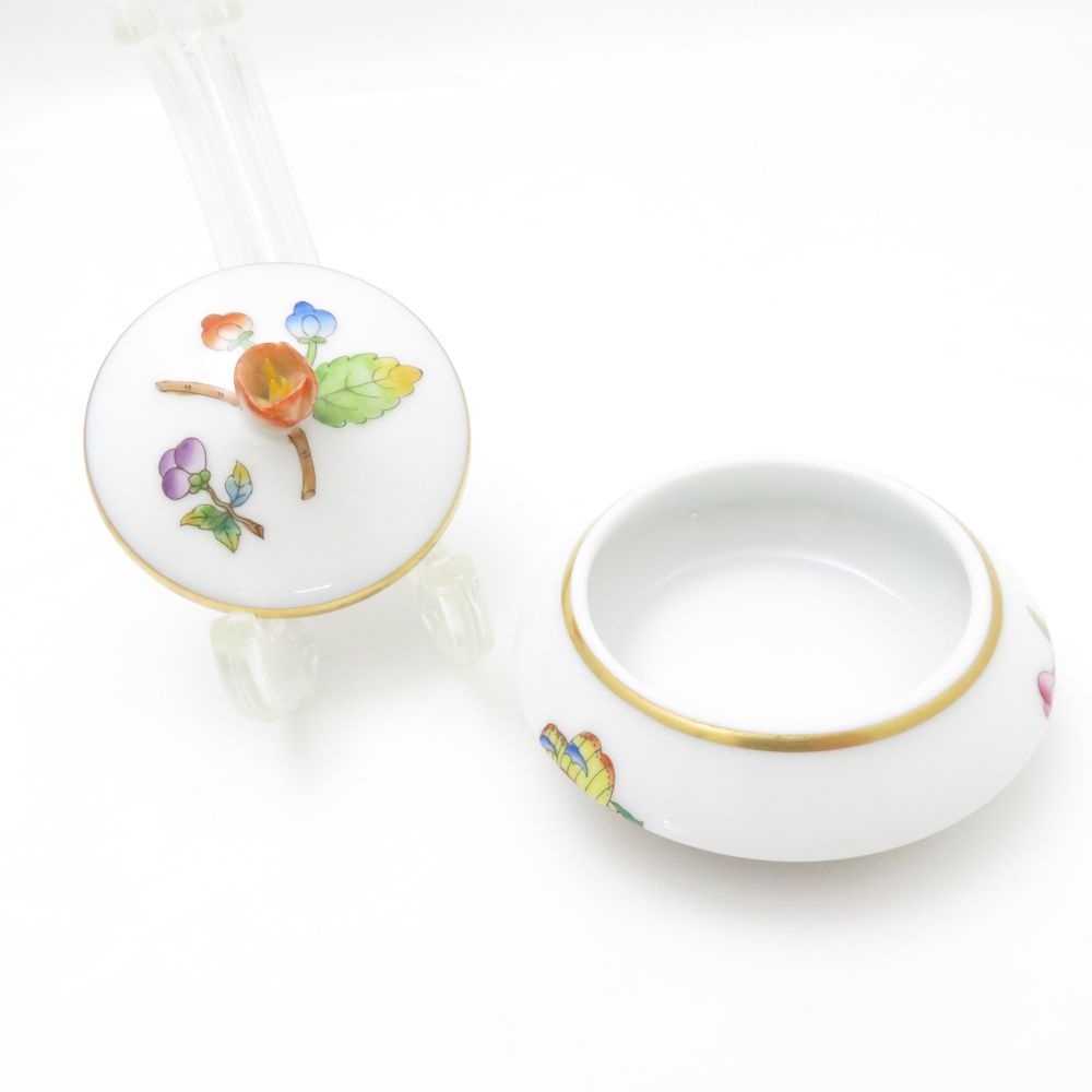 HEREND ヘレンド ヴィクトリアプラチナ マンダリンボンボン 小物入れ