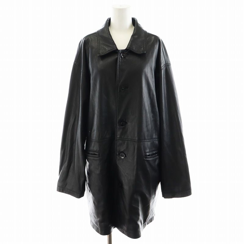 todayful Ecoleather Over Jacket 36 ブラック